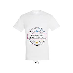 Finitions : Impression numérique quadri sur t-shirt blanc femme Sol's modèle Régent women. 
Avantages : L'impression numérique haute définition un rendu de couleur exceptionnel.
 Exemples d'utilisation : Vêtements de travail, évènementiels ... Cons... 